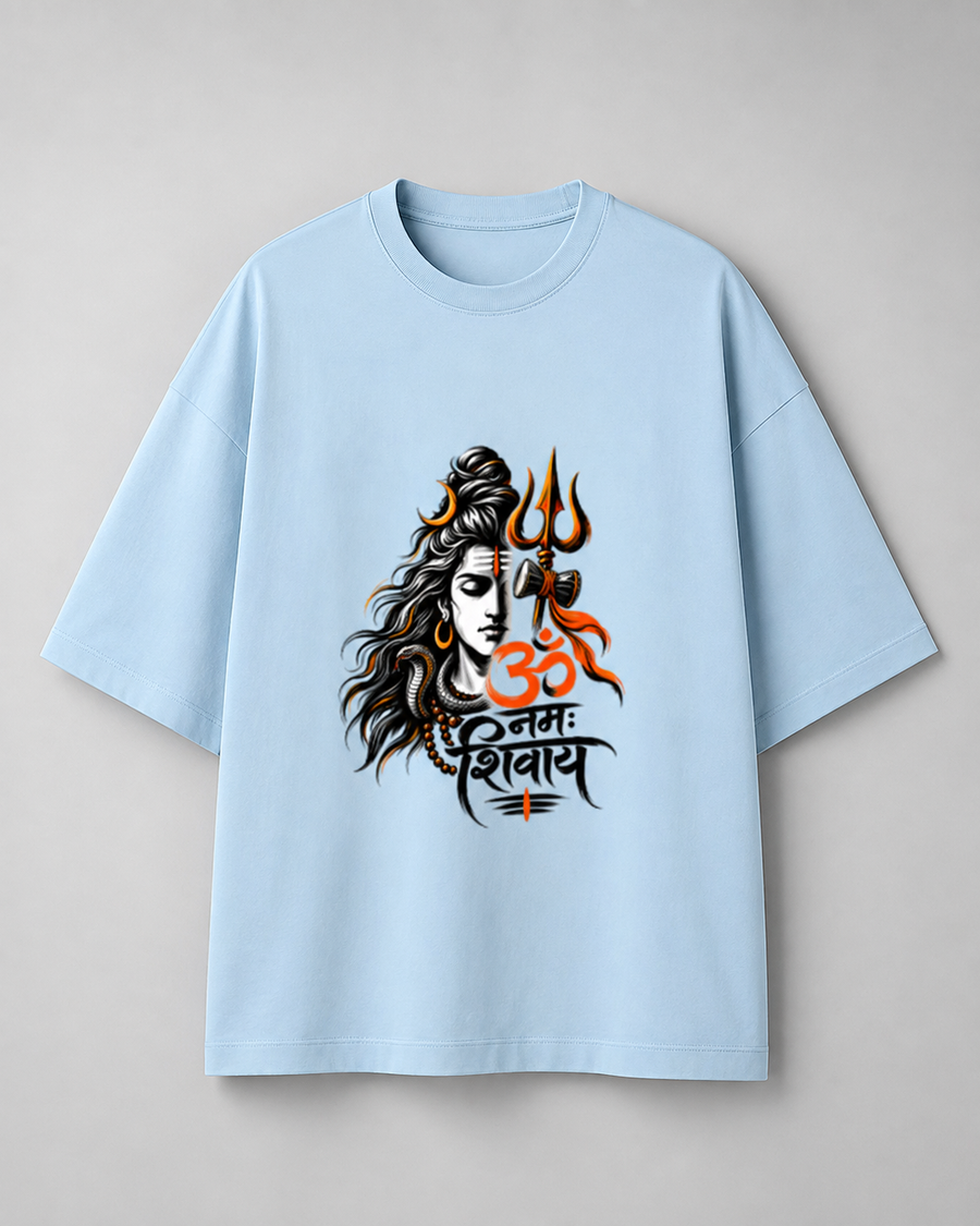 Lord Shiva “ॐ नमः शिवाय” Oversized Cotton T-Shirt