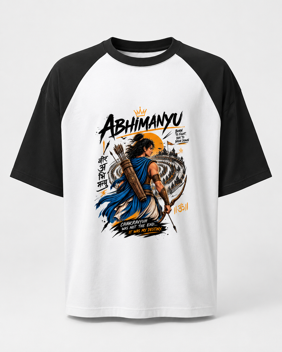 Abhimanyu – Chakravyuh Oversized Raglan T-Shirt